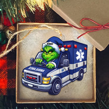 Load image into Gallery viewer, Personalized Paramedic Christmas Ornament - How the EMT Saved Christmas Ornament PopCulturePrints