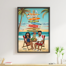 Load image into Gallery viewer, Life Is Too Short – Personalized Canvas Print for Couples Poster & Canvas PopCulturePrints
