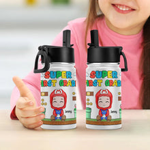 Load image into Gallery viewer, Personalized Super First Grade Water Bottle Tumbler Cup PopCulturePrints