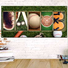 Load image into Gallery viewer, Customizable Metal Wall Art for Baseball Fans - Personalized Name Design Metal Signs PopCulturePrints