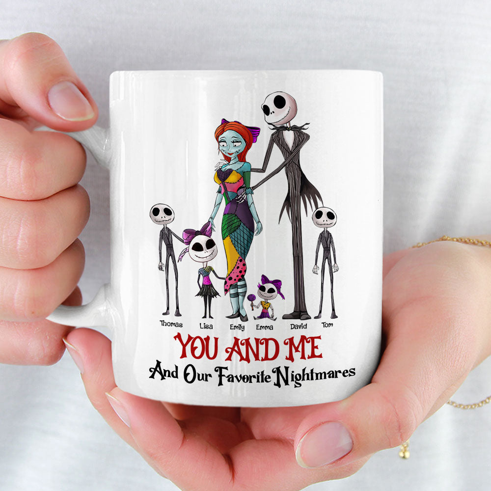 Personalized You And Me Family Nightmare Coffee Mug Coffee Mug PopCulturePrints