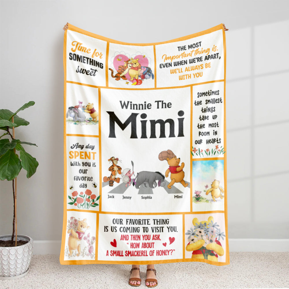 Custom Grandma Blanket with Beloved Characters Blanket PopCulturePrints