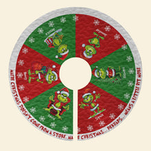Load image into Gallery viewer, Personalized Family Christmas Tree Skirt - Cartoon Design Tree Skirt PopCulturePrints