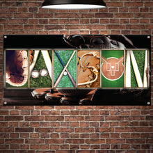 Load image into Gallery viewer, Customizable Metal Wall Art for Baseball Fans - Personalized Name Design Metal Signs PopCulturePrints