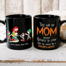 Load image into Gallery viewer, Personalized Horror-Themed Family Coffee Mug: Partners in Crime Coffee Mug PopCulturePrints