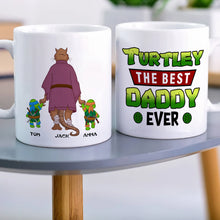 Load image into Gallery viewer, Custom Best Daddy Ever Turtle Mug Coffee Mug PopCulturePrints