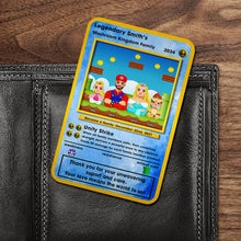 Load image into Gallery viewer, Legendary Family Personalized Aluminum Wallet Card - Gaming Theme Wallet Card PopCulturePrints