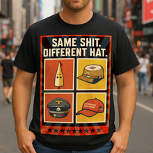 Load image into Gallery viewer, Same Sh*t. Different Hat. - Personalized Anti-Fascist Shirt for Justice Advocates Shirts PopCulturePrints