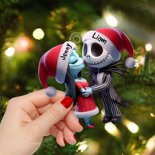 Load image into Gallery viewer, Custom Horror Couple Christmas Ornament Ornament PopCulturePrints