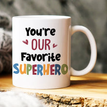 Load image into Gallery viewer, Superhero Dad Personalized Bear Family Coffee Mug Coffee Mug PopCulturePrints