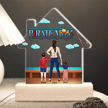 Load image into Gallery viewer, Personalized Pirate Mom LED Light - Custom Gift for Mother's Day Led Night Light PopCulturePrints