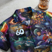 Load image into Gallery viewer, Celebrate 60 Years of Adventure with Our Cosmic Voyagers Hawaiian Shirt - Personalized Gift for Star Trek Fans Hawaiian Shirts PopCulturePrints