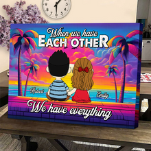 Load image into Gallery viewer, Personalized Couple Canvas Print - A Perfect Gift for Lovebirds Poster & Canvas PopCulturePrints