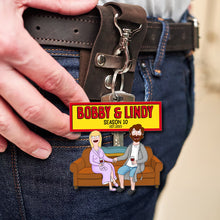 Load image into Gallery viewer, "Together Forever - Personalized Keychain for Couples" Keychains PopCulturePrints