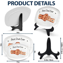 Load image into Gallery viewer, Daddy's Team Hand Punch - Personalized Plate Plate PopCulturePrints