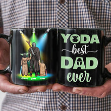 Load image into Gallery viewer, Personalized Yoda Best Dad Mug - Custom Names Coffee Mug PopCulturePrints