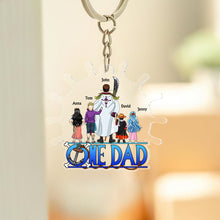 Load image into Gallery viewer, Custom Anime-Inspired Keychain for Dad - Personalized Father's Day Gift Keychains PopCulturePrints