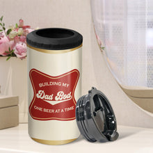 Load image into Gallery viewer, Custom Dad Bod 4-in-1 Can Cooler Tumbler - Personalized Gift for Dad Can Cooler PopCulturePrints
