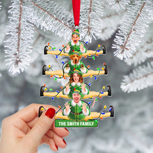 Load image into Gallery viewer, Personalized Family Face Christmas Ornament - Custom Holiday Gift Ornament PopCulturePrints
