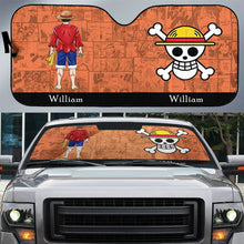 Load image into Gallery viewer, Personalized Anime Lover Windshield Sunshade - One Piece Adventure Doormat PopCulturePrints
