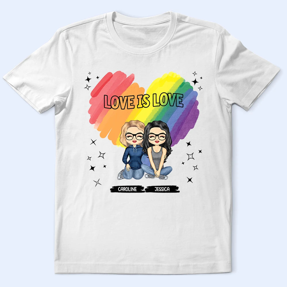 Love Is Love - Personalized T-Shirt for Celebrating Love T-shirt PopCulturePrints