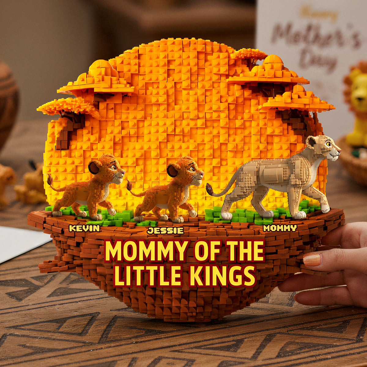 Mommy of the Little Kings - Personalized Acrylic Plaque for Mother's Day Shaped Plaques PopCulturePrints
