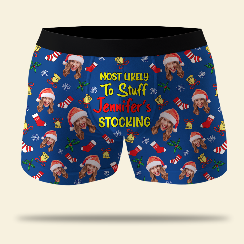 Custom Photo Christmas Men's Boxers and Women's Briefs