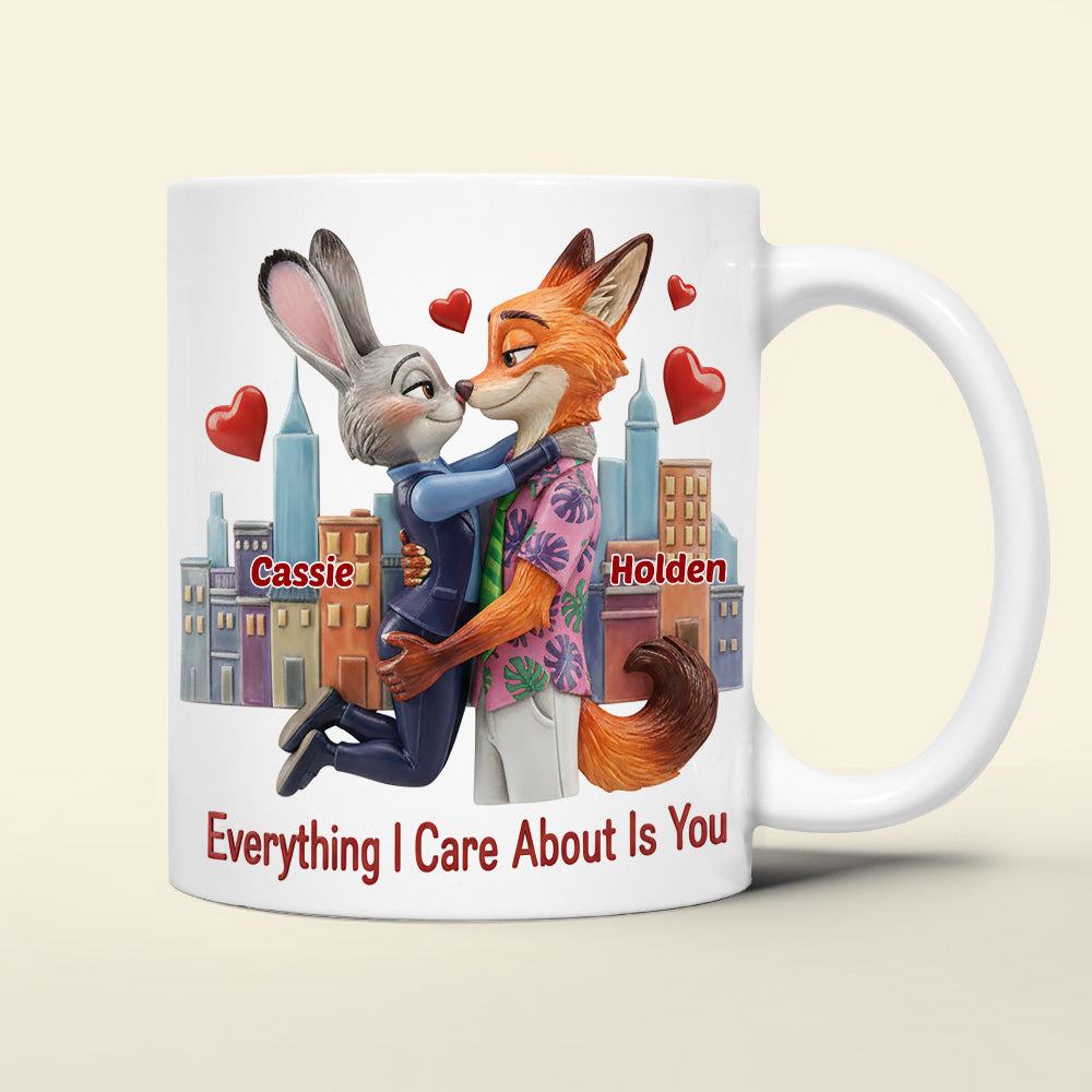 Everything I Care About Coffee Mug - Personalized Gift for Couples Coffee Mug PopCulturePrints