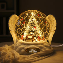 Load image into Gallery viewer, "Cherished Memories of Loved Ones - Personalized Cardinal Memorial Acrylic Light Box - Unique Christmas Gift for Family and Friends" Light Box PopCulturePrints
