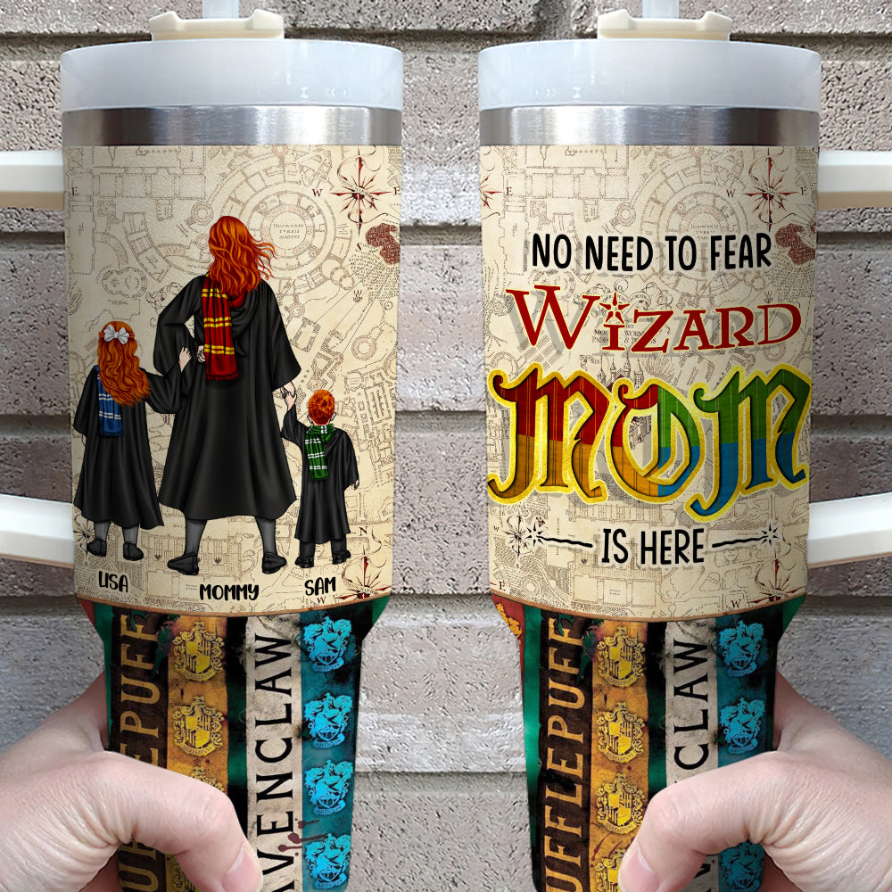 Personalized Wizard Dad Travel Mug - Custom Harry Potter Family Design