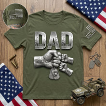 Load image into Gallery viewer, The Veteran. The Myth. The Legend. - Patriotic Veteran Dad Shirt - Personalized Gift For Dad, Grandpa &amp; Veteran Dads AOP Products PopCulturePrints
