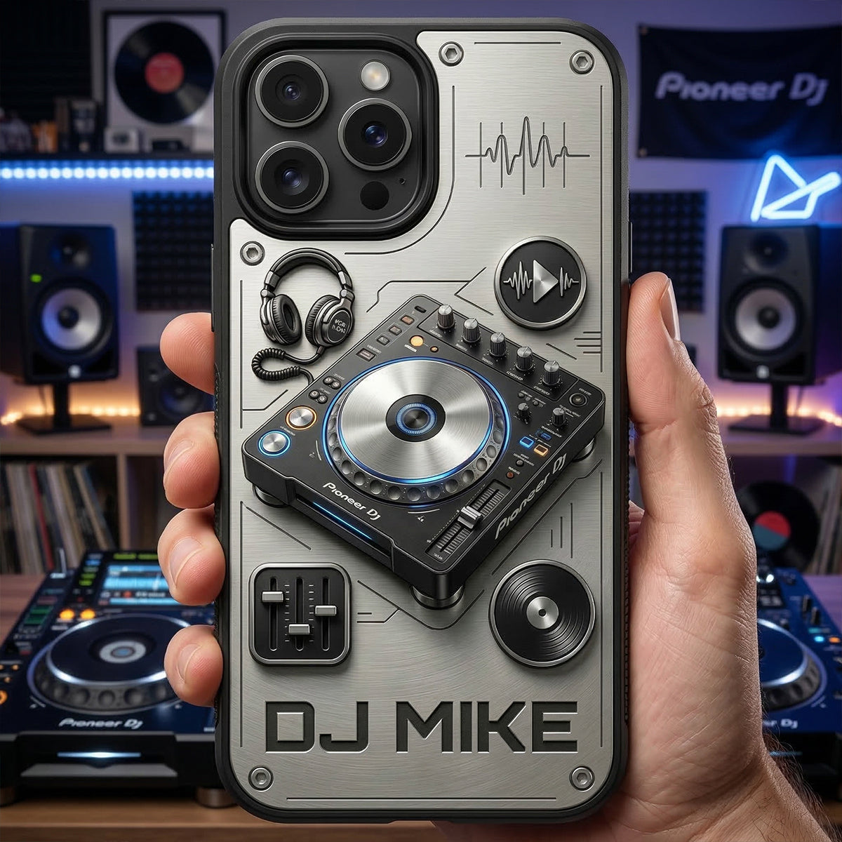 "Feel the Beat!" Personalized DJ Controller Phone Case - Perfect Gift for Music Lovers Phone Case PopCulturePrints