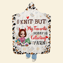 Load image into Gallery viewer, Custom Knitting Lover Hoodie Blanket Blanket PopCulturePrints
