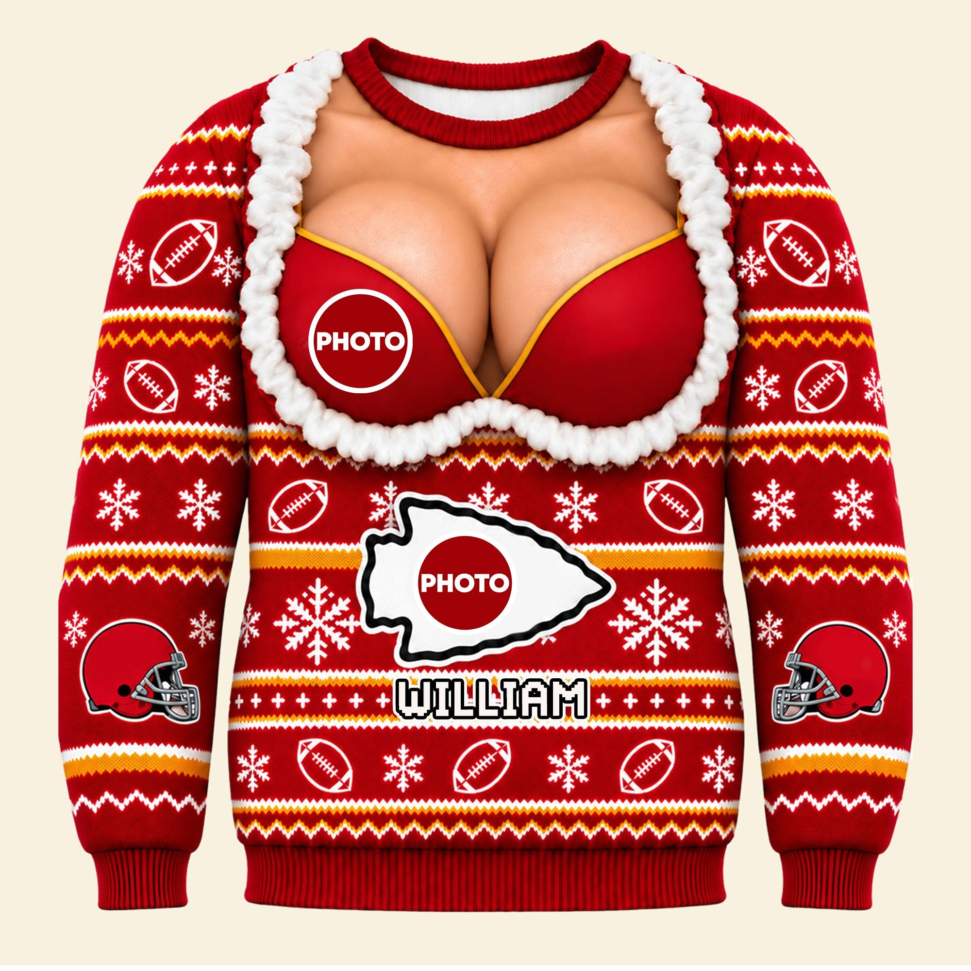 Sport Lover Funny Knitted Ugly Sweater - Personalized Gift for Sport Fans