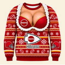 Load image into Gallery viewer, Sport Lover Funny Knitted Ugly Sweater - Personalized Gift for Sport Fans
