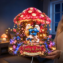 Load image into Gallery viewer, You're My Favorite Smurf Light Box - Personalized Gift for Couples
