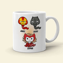 Load image into Gallery viewer, Personalized Super Dad Thank You Mug - Create Your Family&#39;s Masterpieces Coffee Mug PopCulturePrints
