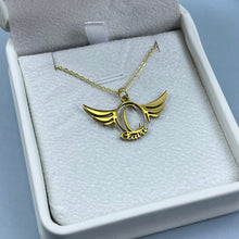 Load image into Gallery viewer, &quot;Spread Your Wings with Personalized Style&quot; - Angel Wing Charm Necklace, Custom Gift for Mom, Grandma, or Any Loved One Necklace PopCulturePrints
