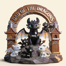 Load image into Gallery viewer, "Guardians of the Mystic Skies, A Personalized Treasure!" - Acrylic Plaque, Custom Gift for Dads, Grandpas, and Family Shaped Plaques PopCulturePrints
