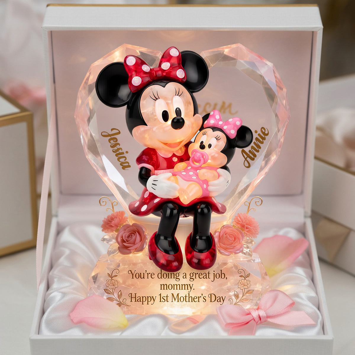 You're doing a great job, mommy - Happy 1st Mother's Day Personalized Acrylic Plaque for Moms and Grandmas Shaped Plaques PopCulturePrints