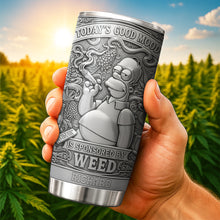Load image into Gallery viewer, Today&#39;s Good Mood - Chill Smokers Tumbler - Personalized Gift for Weed Lovers Tumbler Cup PopCulturePrints
