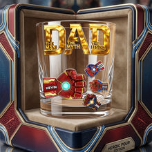 Load image into Gallery viewer, Dad: The Man, The Myth, The Legend - Personalized Glass Mug for Dad Glass PopCulturePrints
