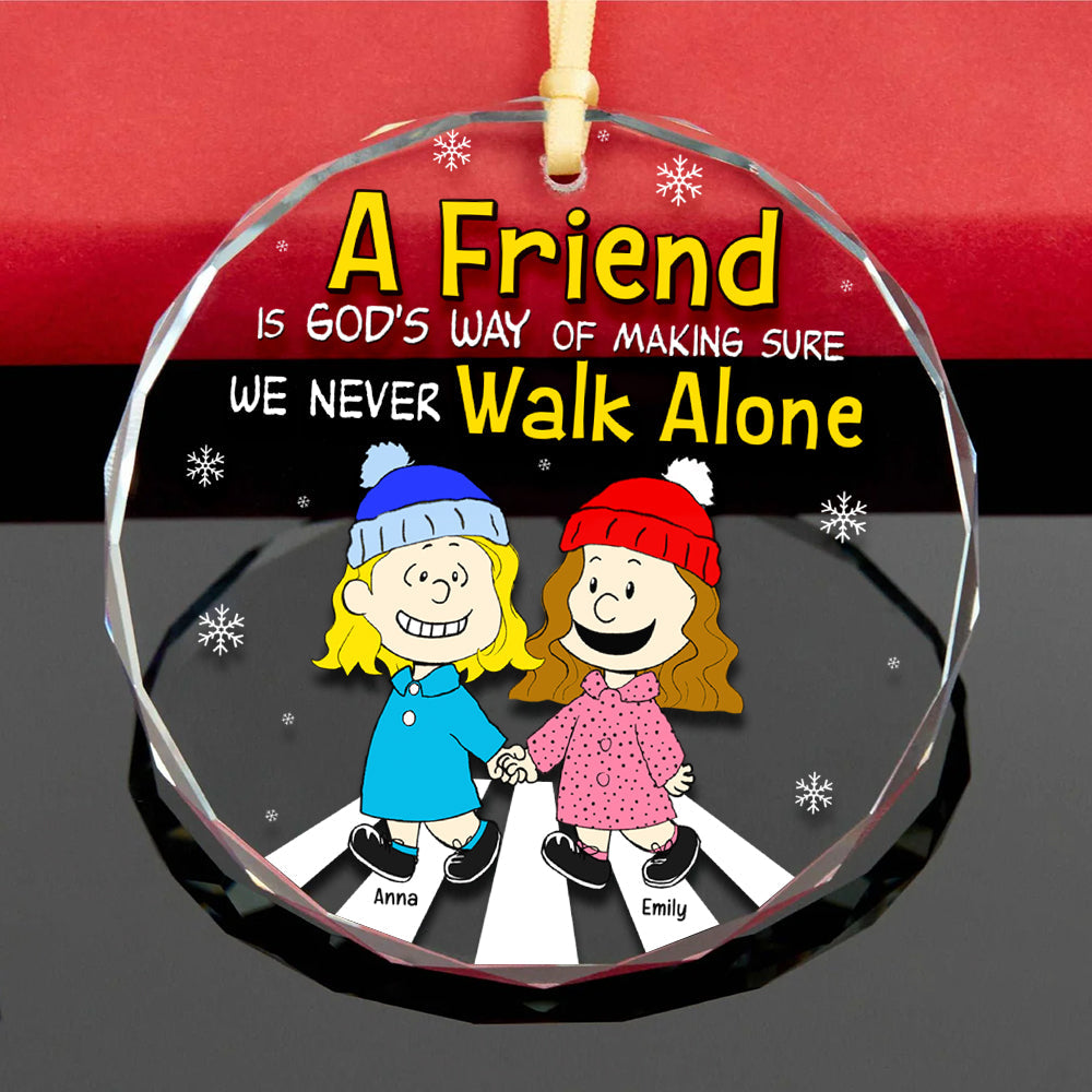 Personalized Cartoon Friends Christmas Ornament