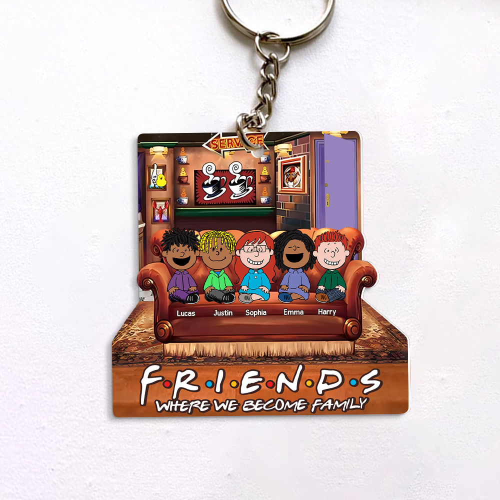Personalized Friends Keychain - Custom Gifts for Movie Lovers Keychains PopCulturePrints