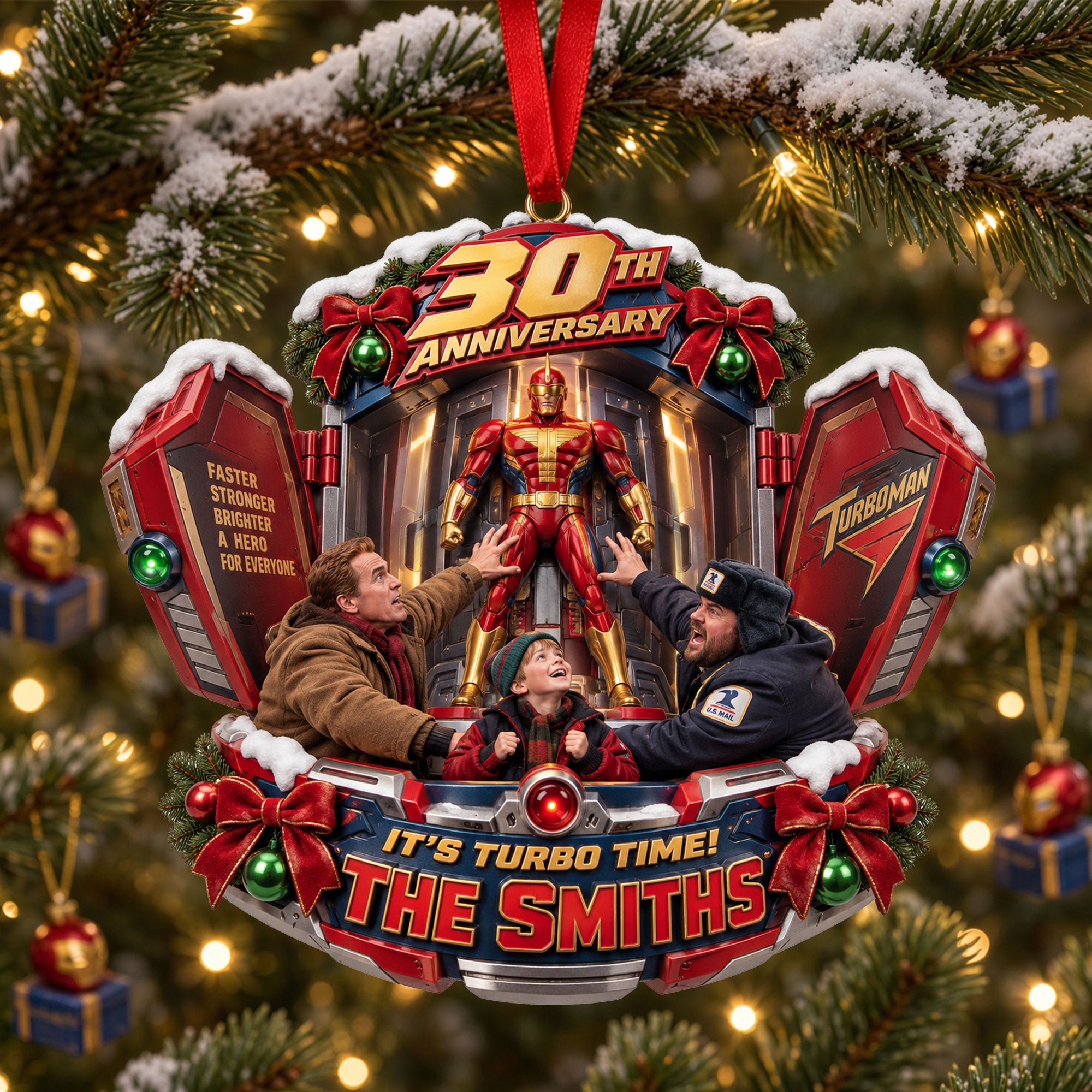 Celebrate Christmas with a Turbocharged Twist - Personalized Holiday Toy Ornament