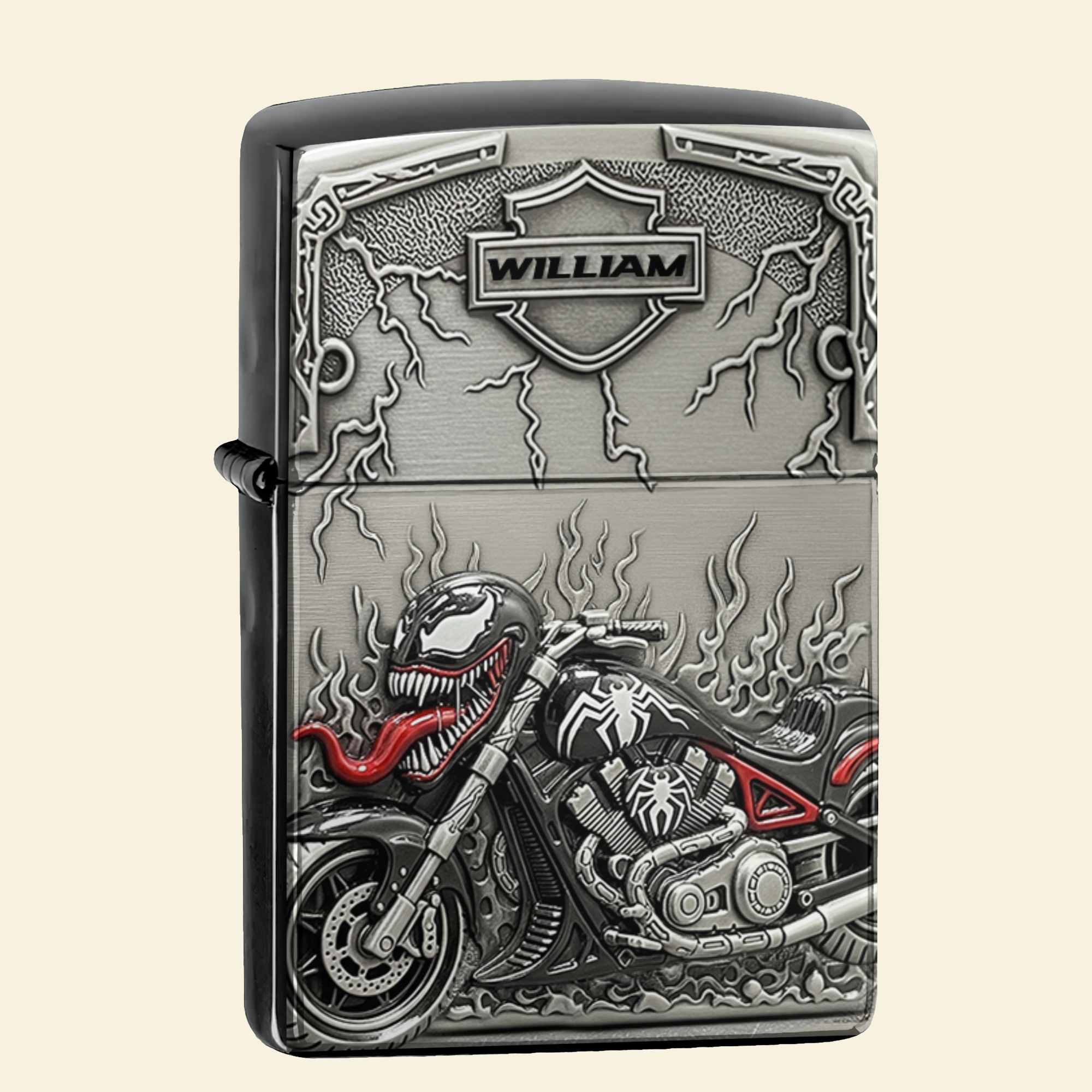 Ignite Adventure: Customizable Beast Motorcycle Lighter - The Perfect Gift for Bikers Lighter PopCulturePrints