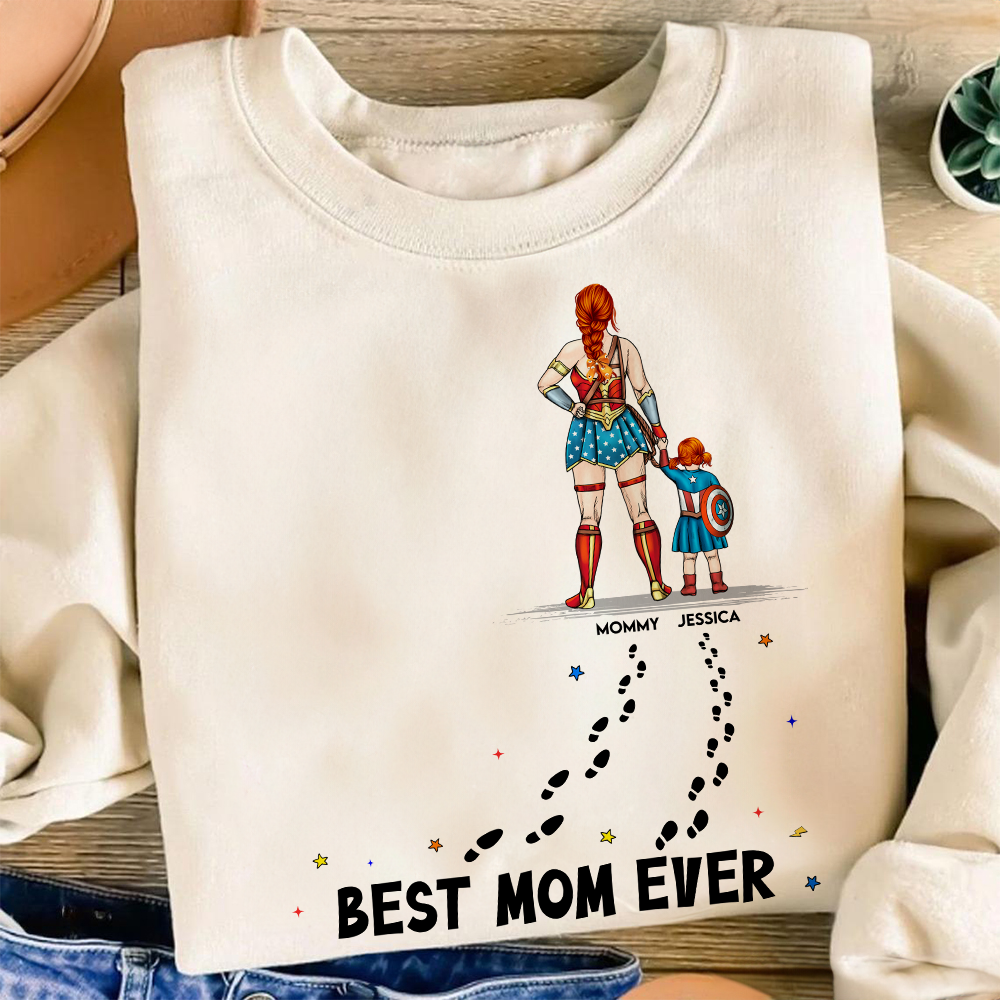 "Forever in Our Hearts - Personalized Gift for Mom Shirt, Best Mom Ever" Shirts PopCulturePrints