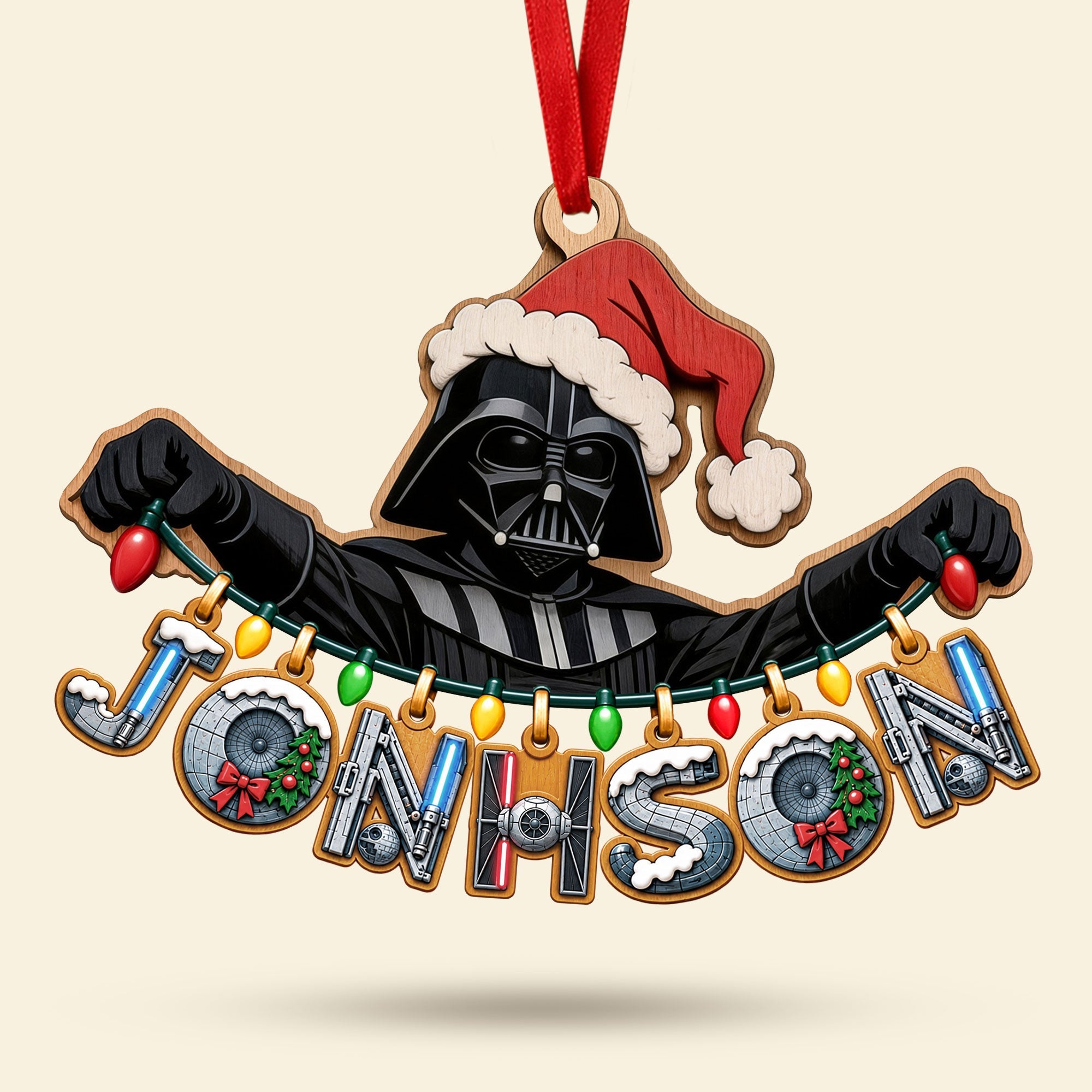 Name Art Lord String Ornament, Personalized Gifts 03QHTI230926 Ornament PopCulturePrints