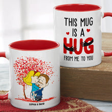 Load image into Gallery viewer, Personalized Hug Mug Set for Couples Coffee Mug PopCulturePrints
