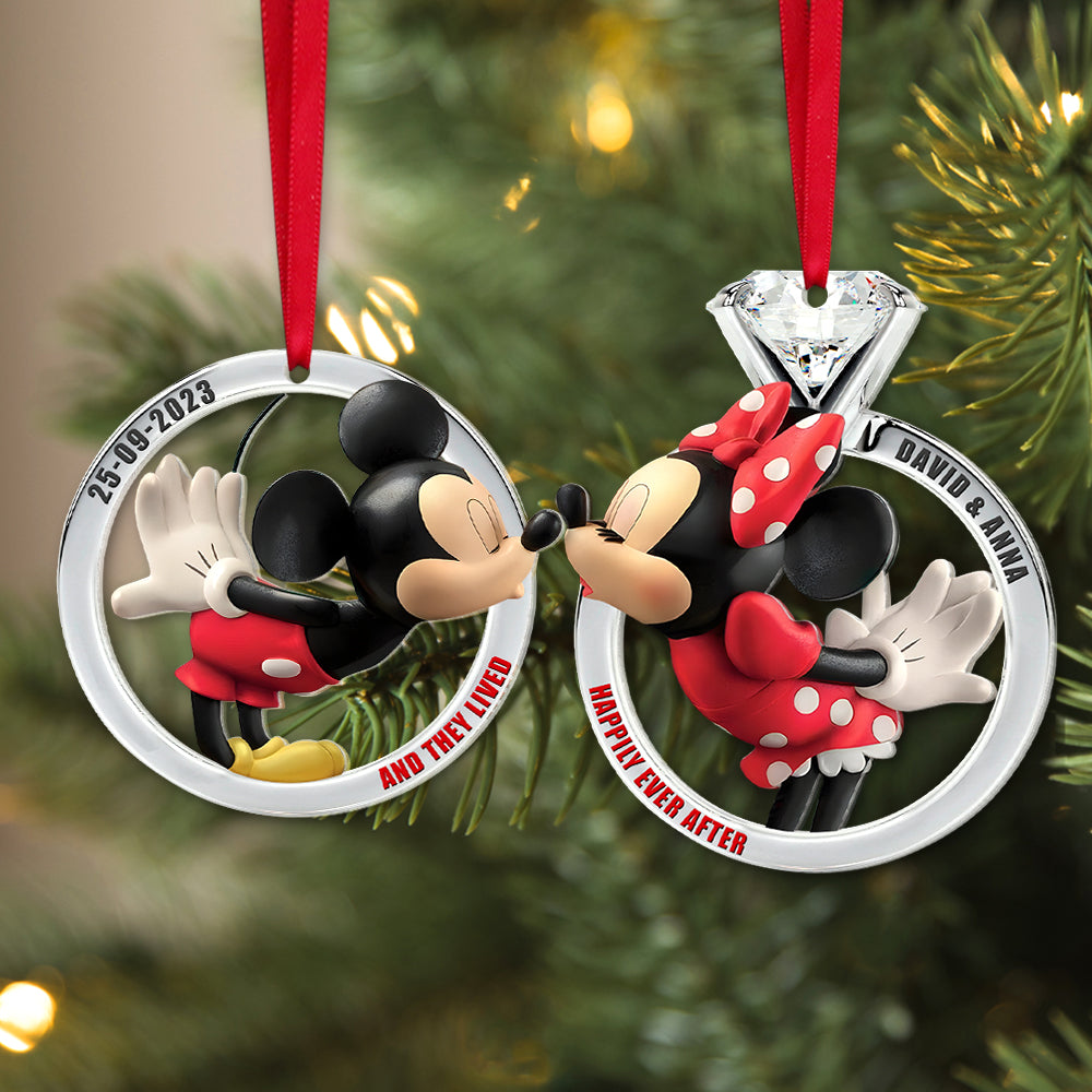 Personalized Couple Ornaments - Perfect Valentine’s Day Gifts for Christmas & Anniversaries Ornament PopCulturePrints